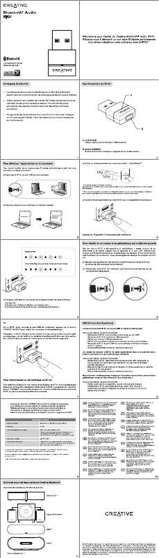 Guide utilisation  CREATIVE BLUETOOTH AUDIO BT-D1  de la marque CREATIVE