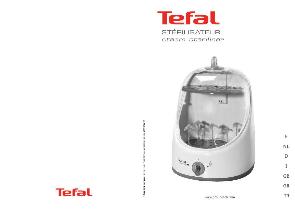 Guide utilisation  TEFAL STERILISATEUR  de la marque TEFAL