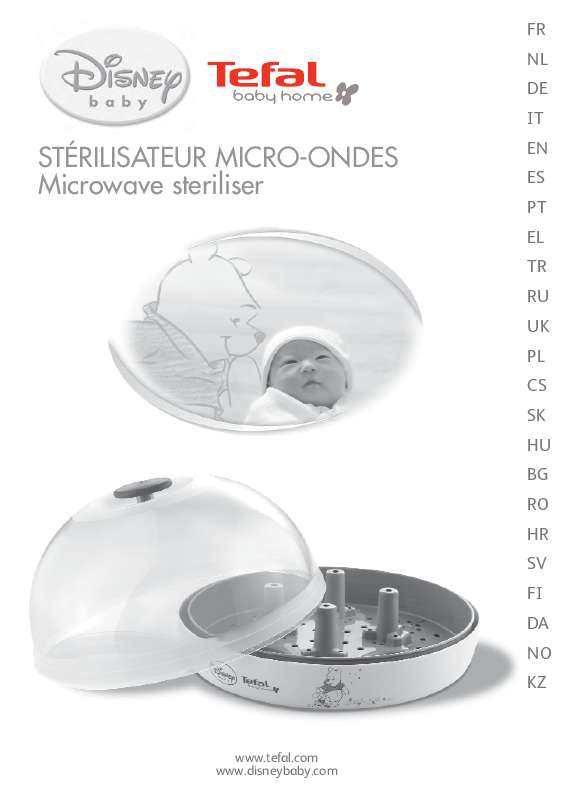 Guide utilisation  TEFAL DISNEY BABY STERILISATEUR MICRO-ONDES  de la marque TEFAL