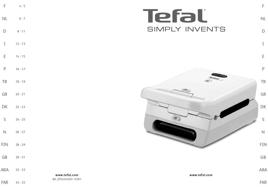 Guide utilisation  TEFAL SIMPLY INVENTS INOX  de la marque TEFAL