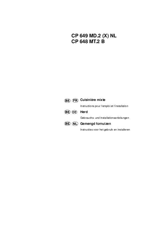 Guide utilisation  HOTPOINT CP 649 MD.2  de la marque HOTPOINT