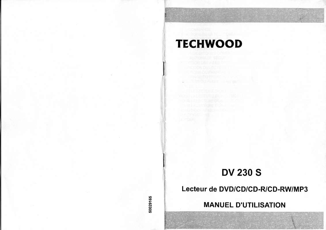 Guide utilisation TECHWOOD DV 230 S  de la marque TECHWOOD