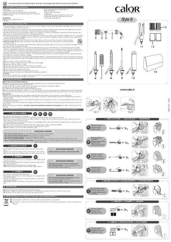Guide utilisation  CALOR CF 4032  de la marque CALOR