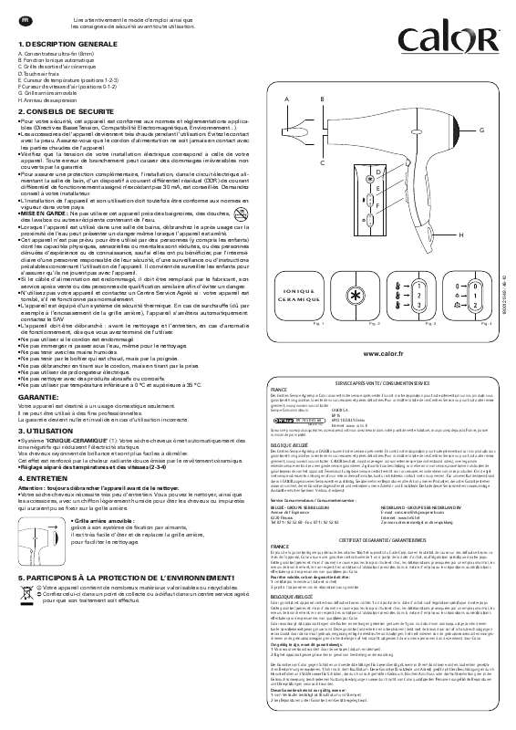Guide utilisation  CALOR INFINI PRO CV 8532  de la marque CALOR