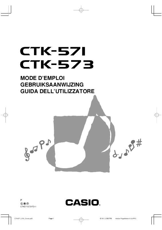 Guide utilisation CASIO CTK-571  de la marque CASIO