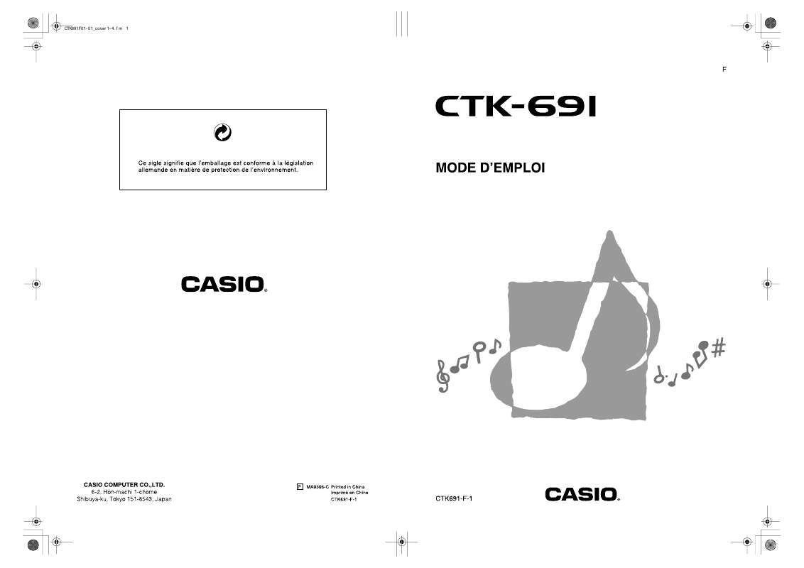 Guide utilisation CASIO CTK-691  de la marque CASIO