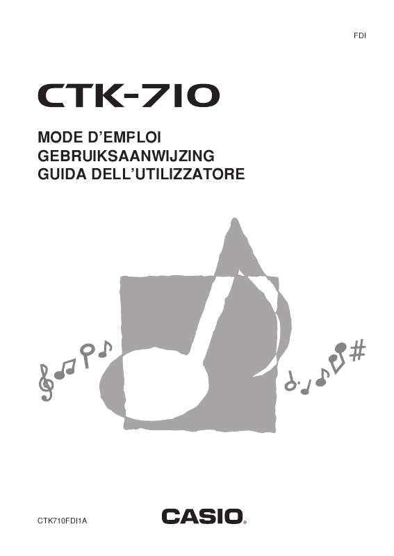 Guide utilisation CASIO CTK-710  de la marque CASIO