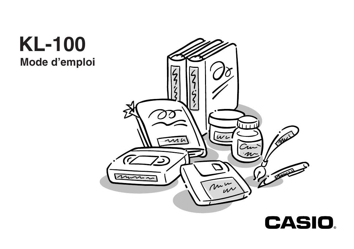 Guide utilisation CASIO KL-100  de la marque CASIO