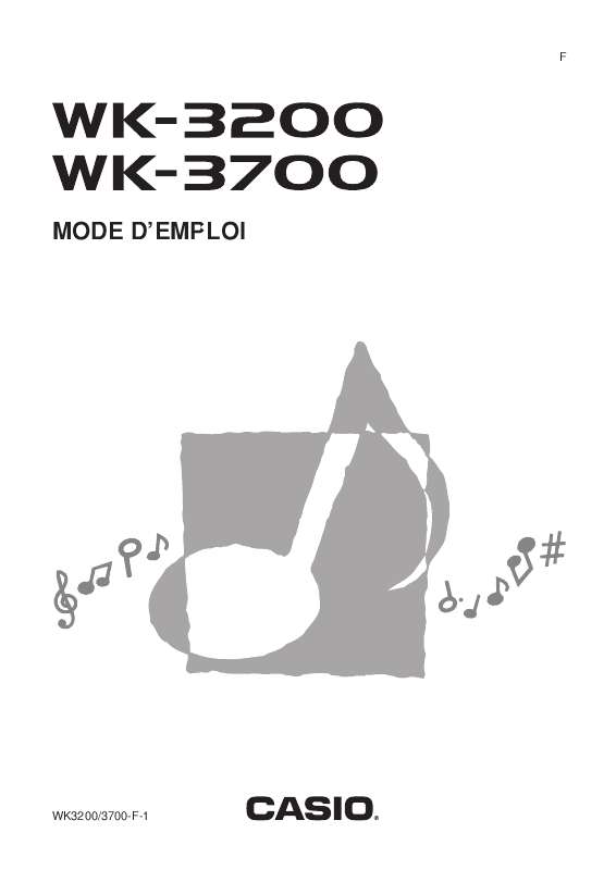 Guide utilisation CASIO WK-3700  de la marque CASIO