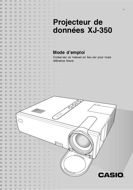 Guide utilisation CASIO XJ-350  de la marque CASIO