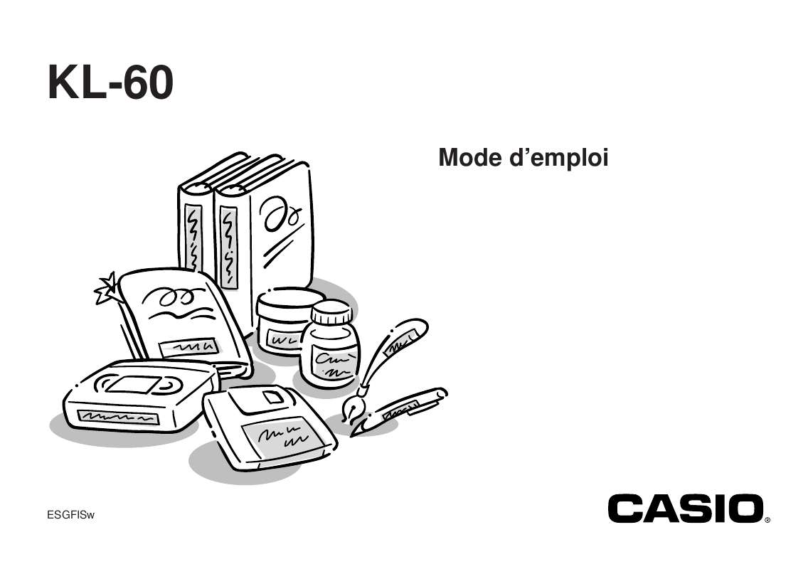 Guide utilisation CASIO KL-60  de la marque CASIO