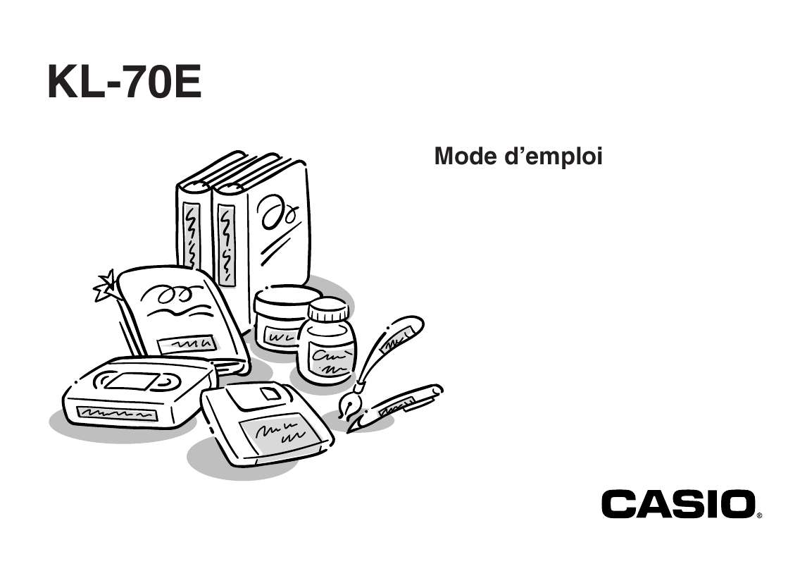 Guide utilisation CASIO KL-70E  de la marque CASIO