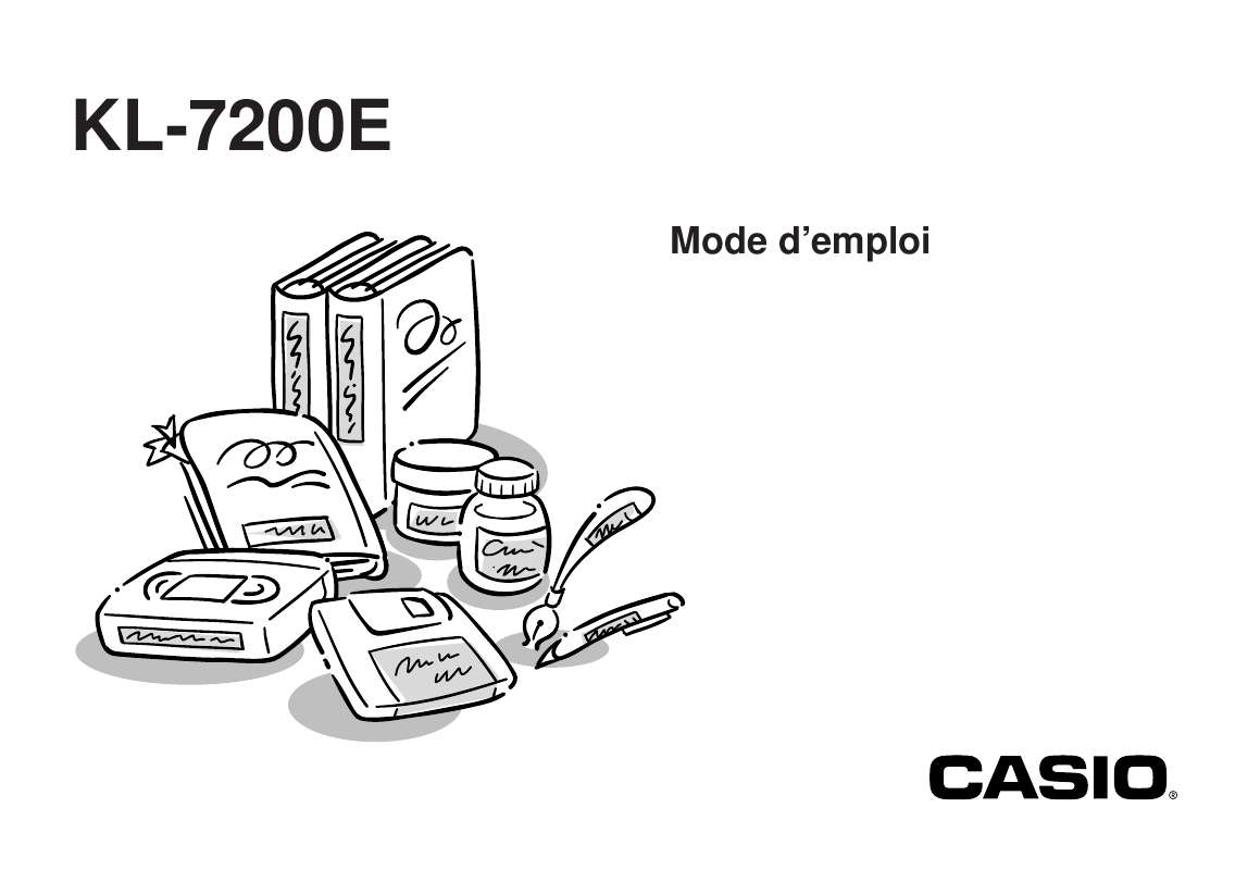 Guide utilisation CASIO KL-7200E  de la marque CASIO