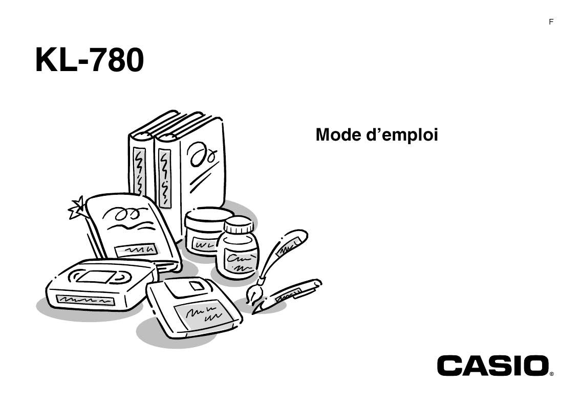 Guide utilisation CASIO KL-780  de la marque CASIO