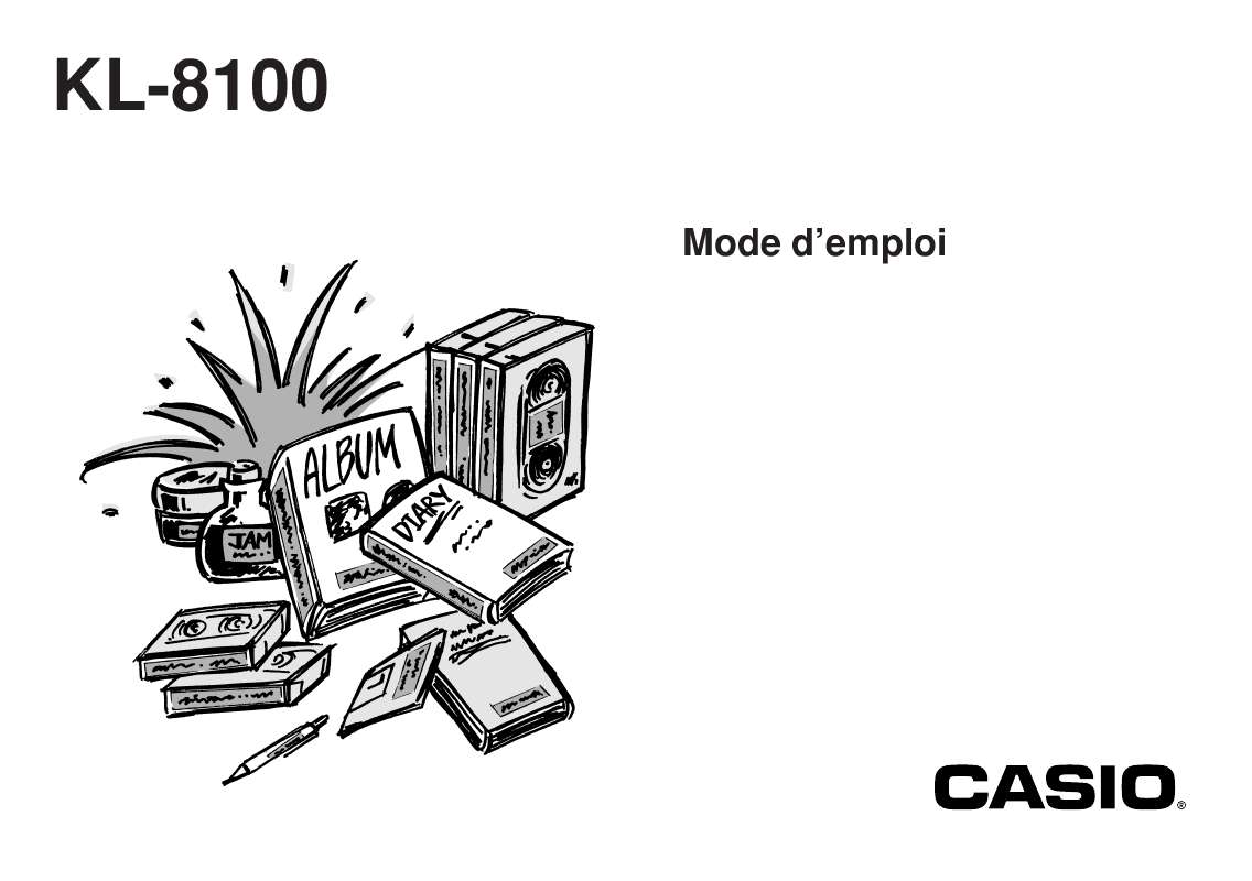 Guide utilisation CASIO KL-8100  de la marque CASIO