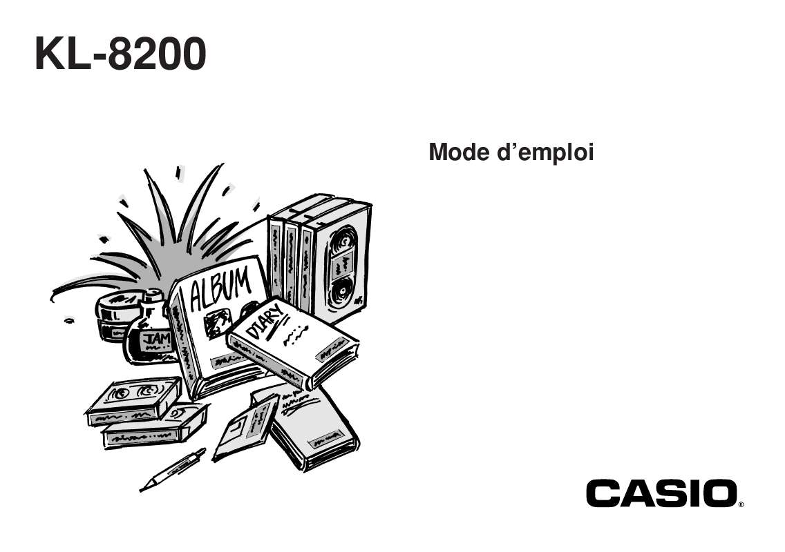 Guide utilisation CASIO KL-8200  de la marque CASIO