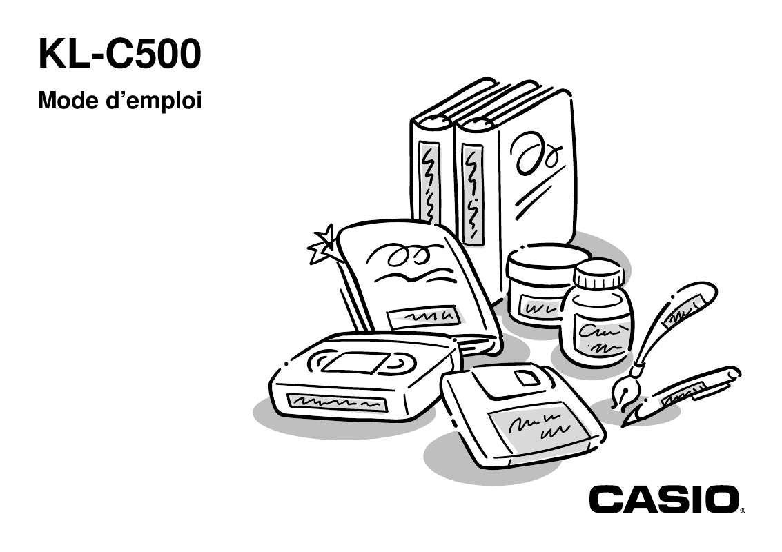 Guide utilisation CASIO KL-C500  de la marque CASIO