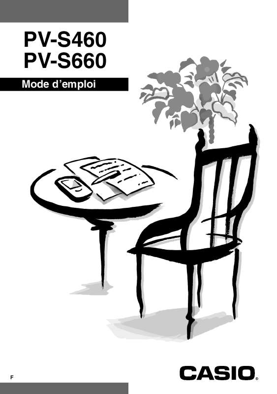 Guide utilisation CASIO PV-S660  de la marque CASIO