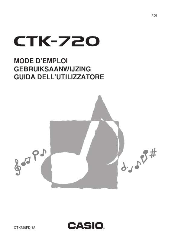 Guide utilisation CASIO CTK-720  de la marque CASIO