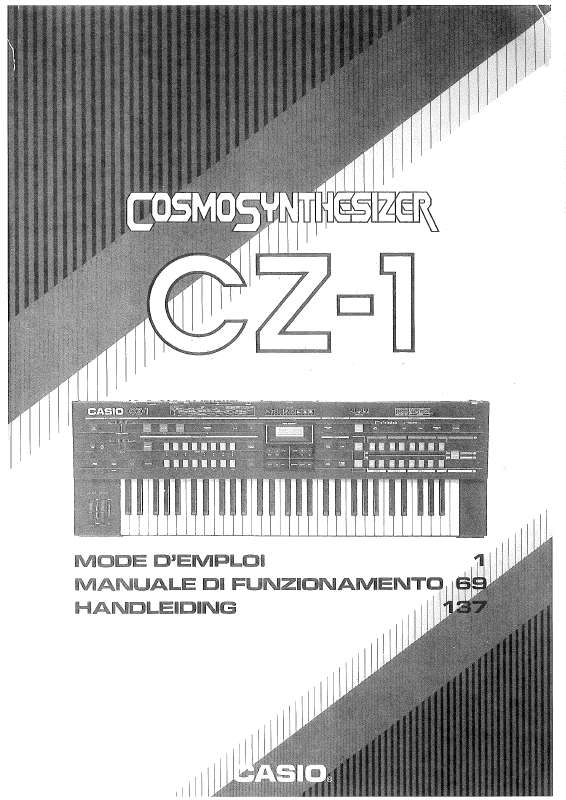 Guide utilisation  CASIO CZ-1  de la marque CASIO