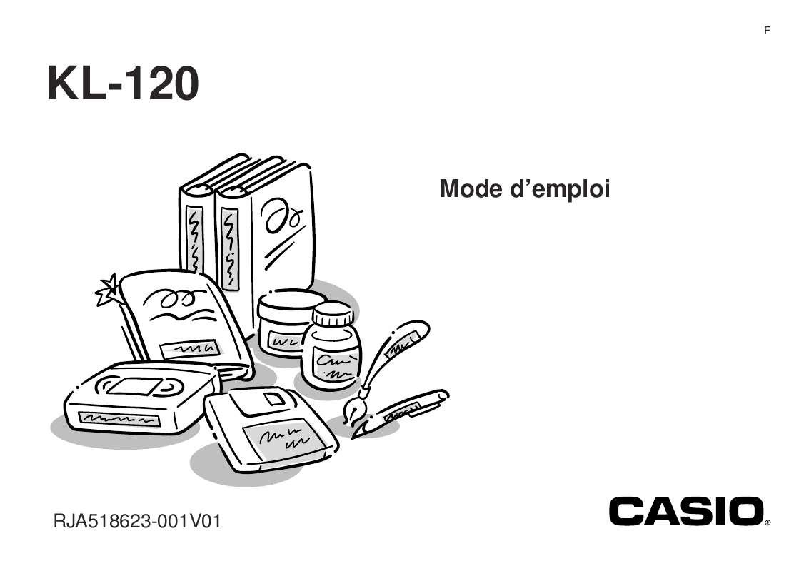 Guide utilisation CASIO KL-120  de la marque CASIO