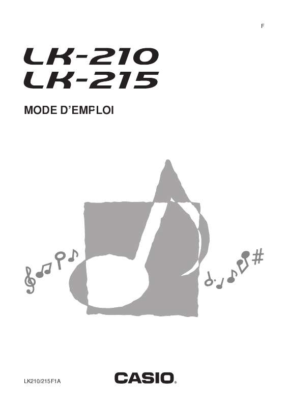 Guide utilisation CASIO LK-210  de la marque CASIO