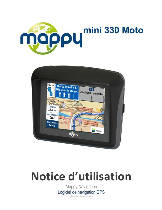 Guide utilisation MAPPY MINI 330 MOTO  de la marque MAPPY