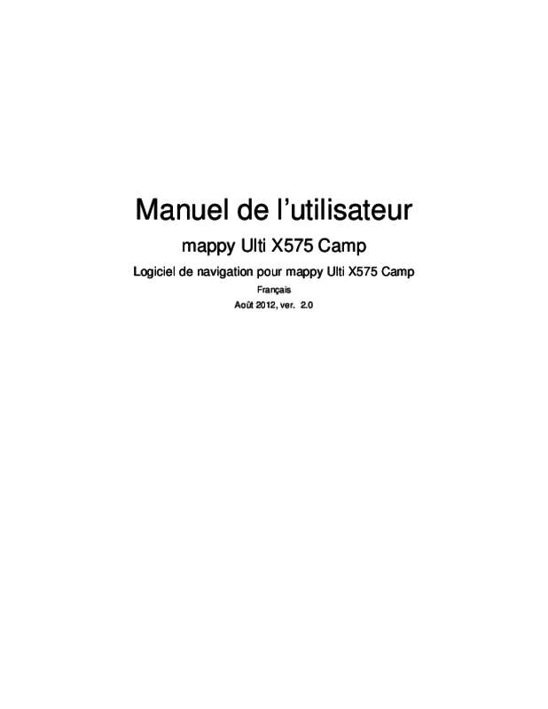 Guide utilisation MAPPY ULTI X575  de la marque MAPPY