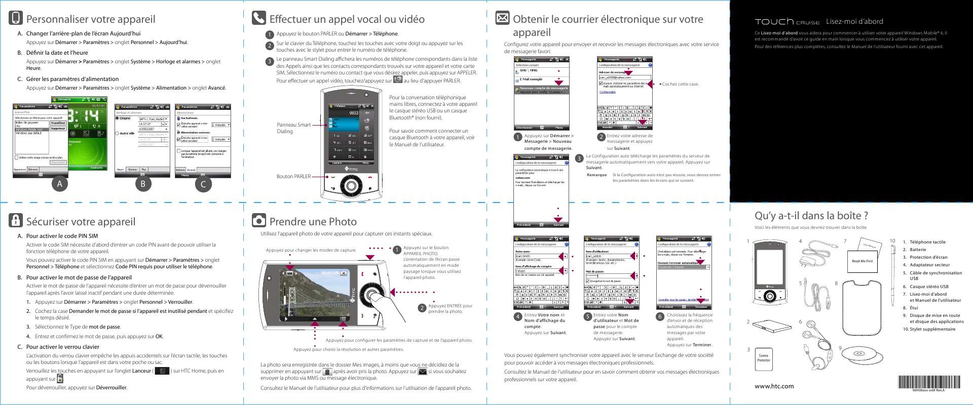 Guide utilisation HTC P3650  de la marque HTC