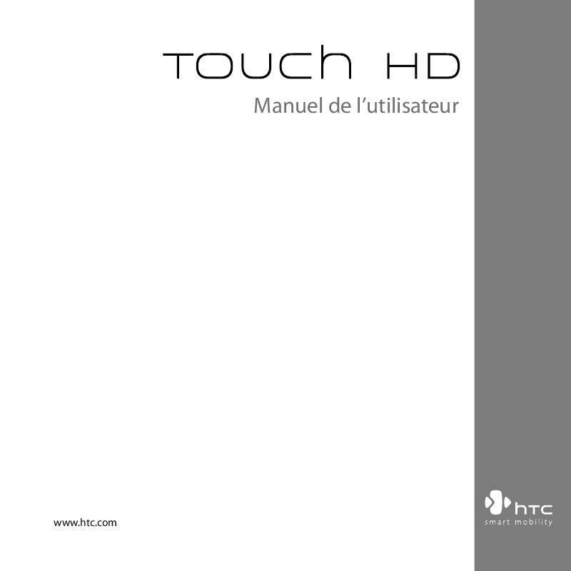 Guide utilisation HTC TOUCH HD  de la marque HTC