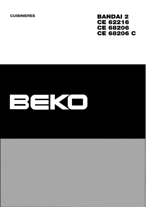 Guide utilisation  BEKO CE 68206  de la marque BEKO