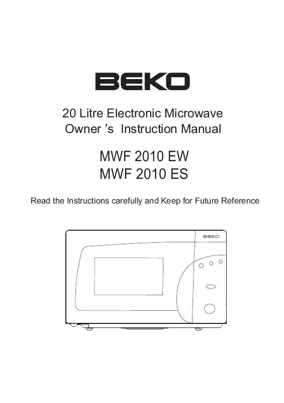 Guide utilisation BEKO MWF 2010 ES de la marque BEKO