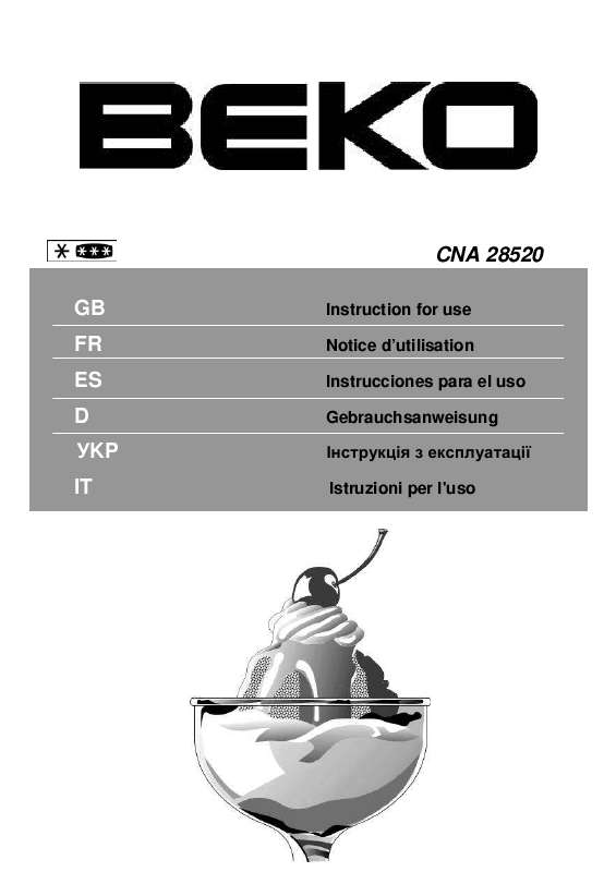 Guide utilisation  BEKO CNA 28520  de la marque BEKO