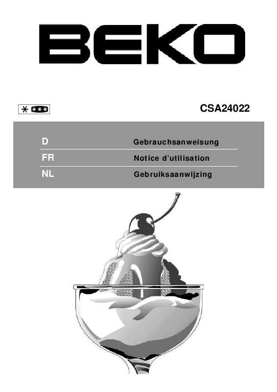 Guide utilisation  BEKO CSA24022  de la marque BEKO