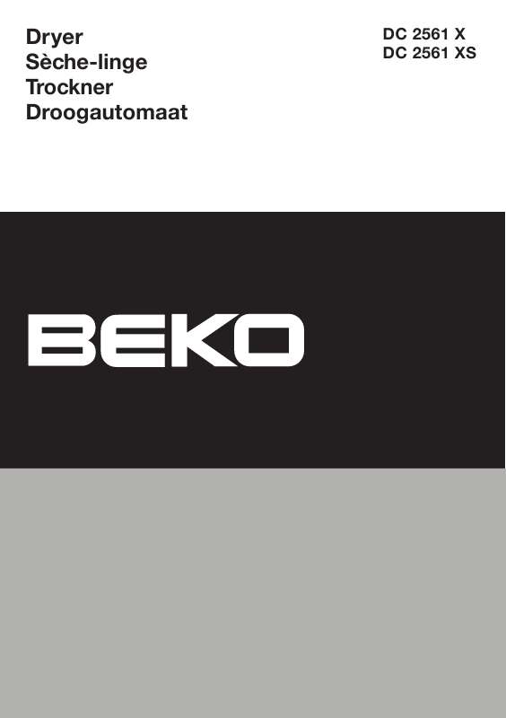 Guide utilisation BEKO DC 2561 X de la marque BEKO
