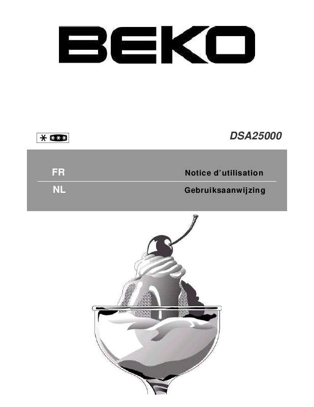 Guide utilisation BEKO DSA 25000 de la marque BEKO
