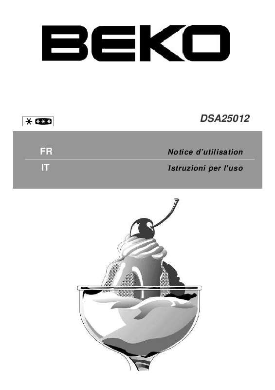 Guide utilisation BEKO DSA25012 de la marque BEKO