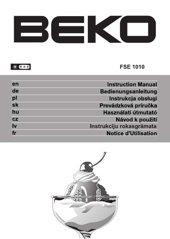 Guide utilisation BEKO FSE 1010 de la marque BEKO