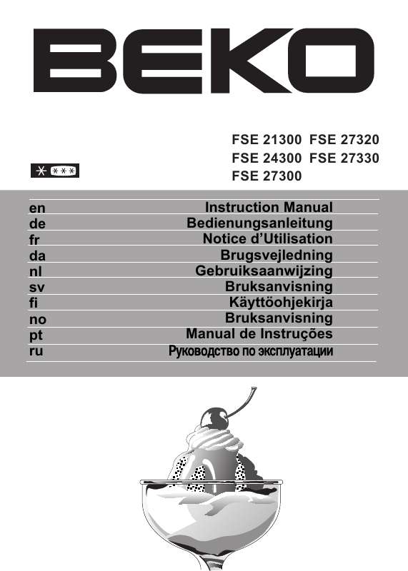 Guide utilisation BEKO FSE 24300 de la marque BEKO