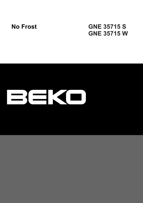 Guide utilisation BEKO GNE 35715  de la marque BEKO