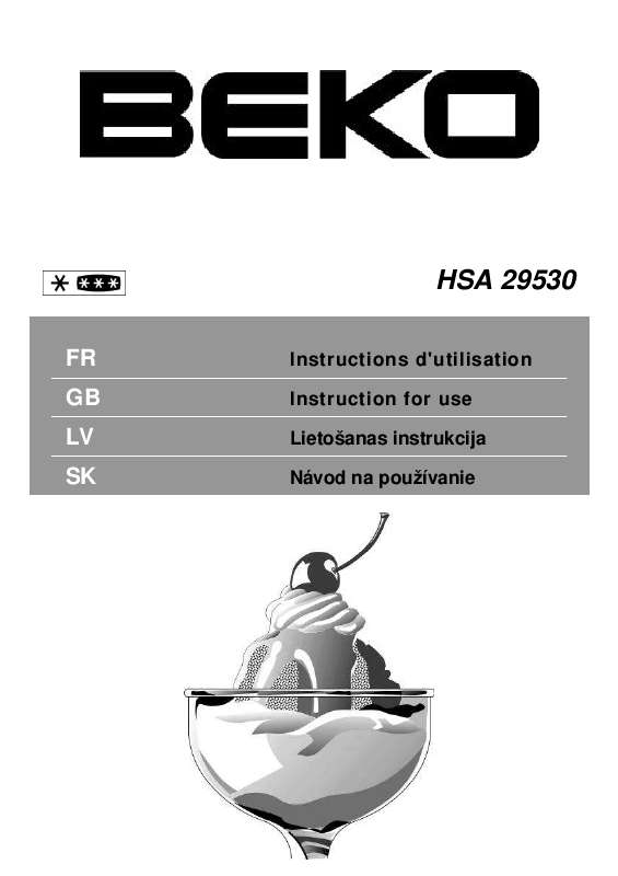 Guide utilisation BEKO HSA 29530 de la marque BEKO