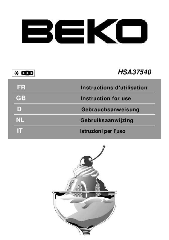 Guide utilisation BEKO HSA37540 de la marque BEKO