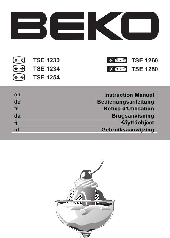 Guide utilisation  BEKO TSE 1234  de la marque BEKO