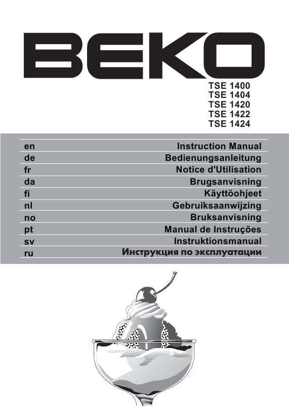 Guide utilisation  BEKO TSE 1400  de la marque BEKO