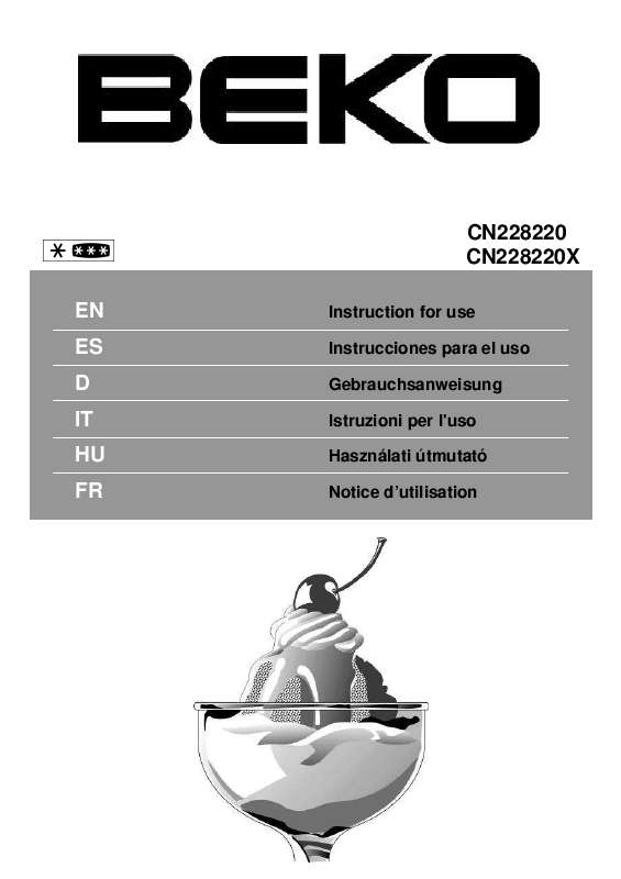 Guide utilisation BEKO CN228220  de la marque BEKO