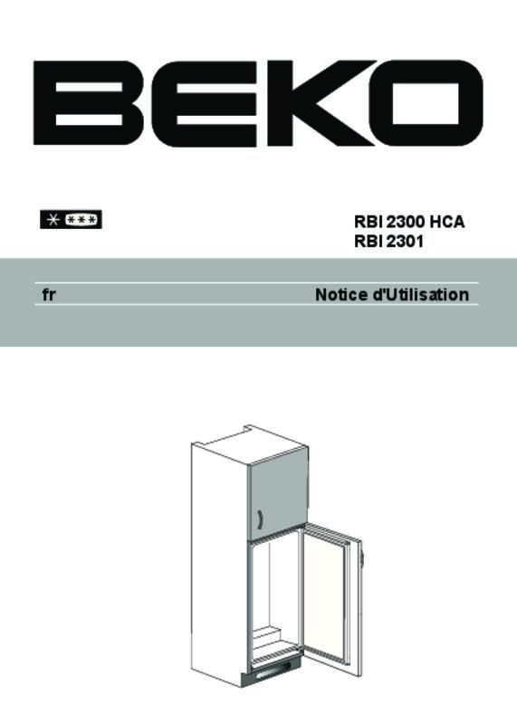 Guide utilisation BEKO RBI2301 de la marque BEKO