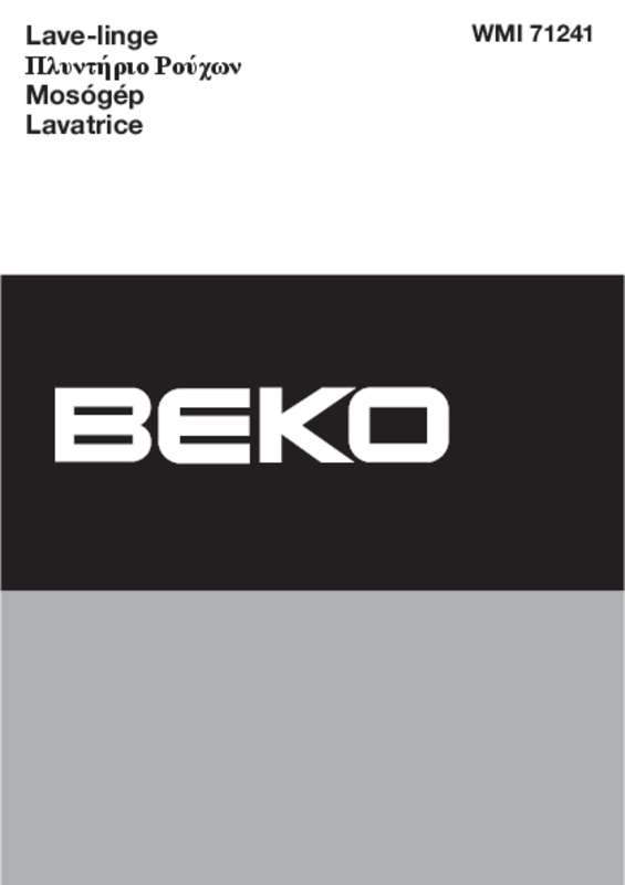 Guide utilisation BEKO WMI 71241 de la marque BEKO