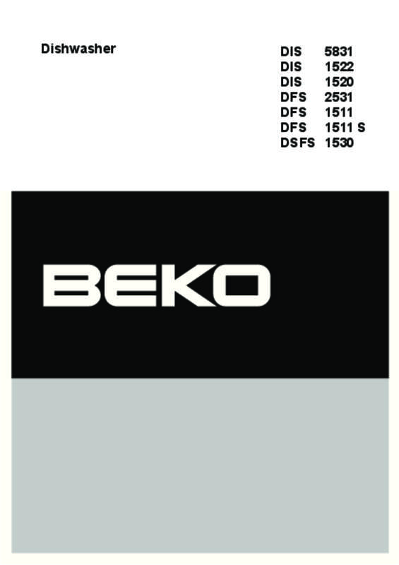 Guide utilisation BEKO DFS2539 de la marque BEKO