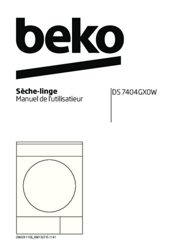 Guide utilisation BEKO DS7404GX0W de la marque BEKO