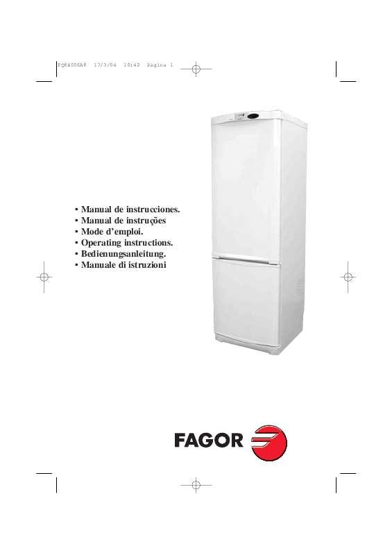 Guide utilisation  FAGOR FQ8X006A8  de la marque FAGOR